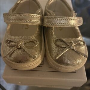 Carter's Shimmering Silver Dress Shoes